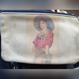 Vintage Style Women's Clutch with Artwork